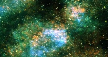 Yıldızlı Uzay Galaksisi Hareketi Arkaplan 4K