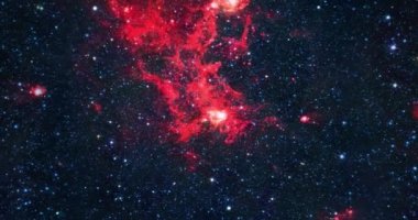 Yıldızlı Uzay Galaksisi Hareketi Arkaplan 4K