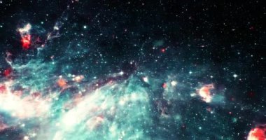 Yıldızlı Uzay Galaksisi Hareketi Arkaplan 4K