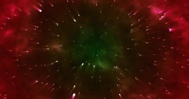 Yıldızlı Uzay Galaksisi Hareketi Arkaplan 4K