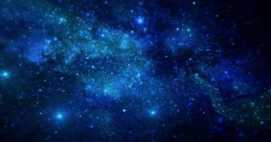 Yıldızlı Uzay Galaksisi Hareketi Arkaplan 4K