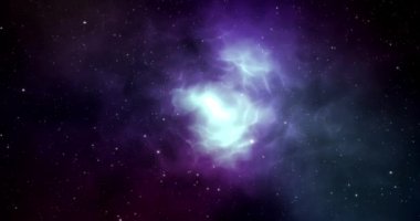 Yıldızlı Uzay Galaksisi Hareketi Arkaplan 4K