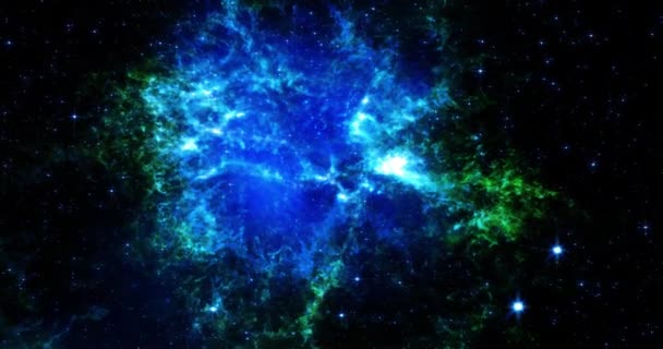 Gwiaździsta Przestrzeń Galaktyki Ruchu Tło — Wideo stockowe