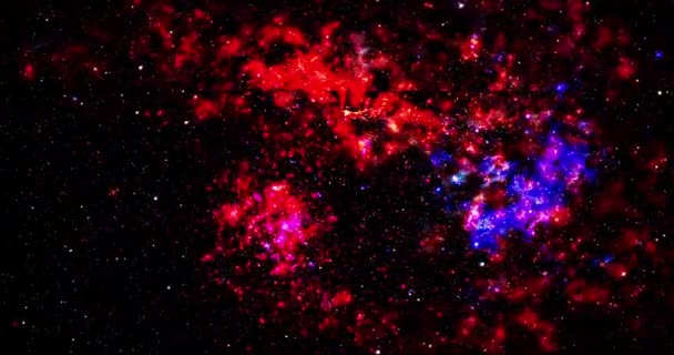 Sternenhimmel Galaxie Bewegungshintergrund — Stockvideo