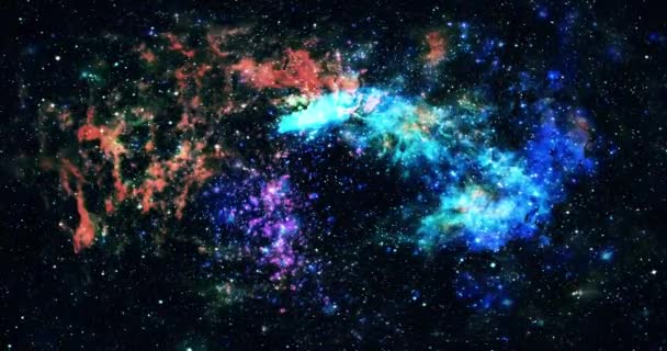 Sterren Ruimte Galaxy Beweging Achtergrond — Stockvideo