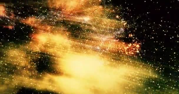 Latar Belakang Gerakan Galaksi Bintang — Stok Video