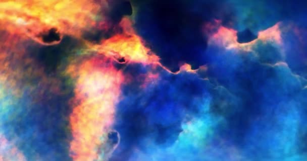 Sternenhimmel Galaxie Bewegungshintergrund — Stockvideo