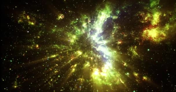 Latar Belakang Gerakan Galaksi Bintang — Stok Video