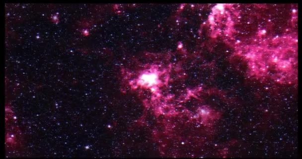 Starry Space Galaxy Motion Bakgrund — Stockvideo