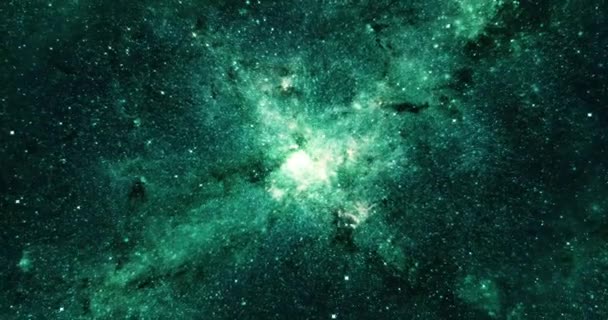Starry Space Galaxy Motion Háttér — Stock videók