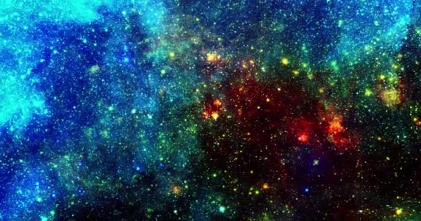 Starry Space Galaxy Motion Bakgrund — Stockvideo