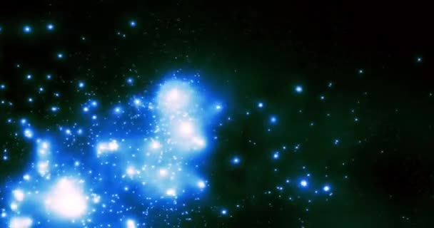 Starry Space Galaxy Motion Bakgrund — Stockvideo