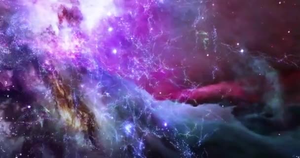 Starry Space Galaxy Motion Bakgrund — Stockvideo