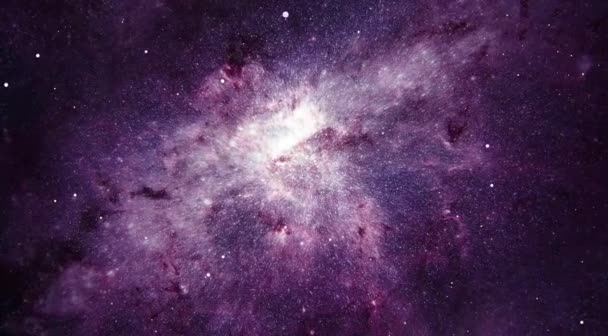 Hvězdný Prostor Galaxy Motion Pozadí — Stock video