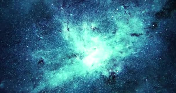 Sfondo Galassia Spaziale Stellato — Video Stock