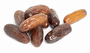 Beyaz arkaplan üzerinde taze tarihler