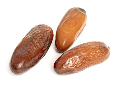 Beyaz arkaplan üzerinde taze tarihler