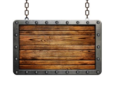 Metal çerçeveli ahşap izole