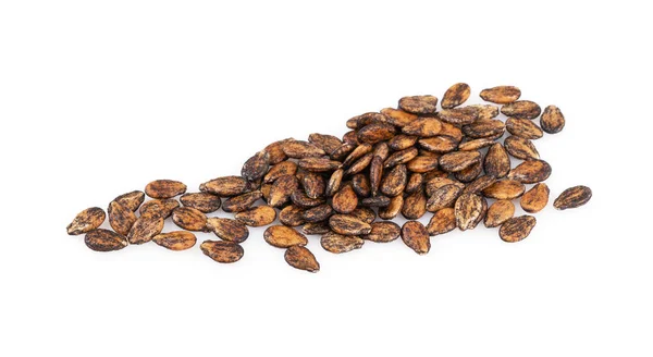 Сушеные Семена Арбуза Органические Зерновые Продукты Питания Изолированные Белом Фоне — стоковое фото