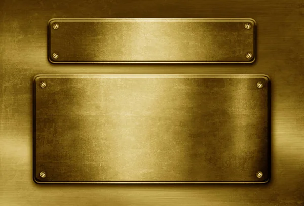 Złoty Szablon Metalu Złote Tło — Zdjęcie stockowe
