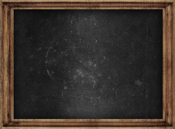 黒板テクスチャ 空空黒い黒板チョーク跡の — ストック写真