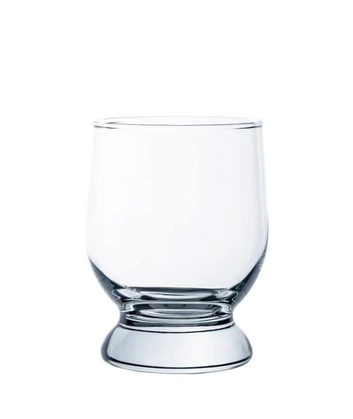 Vasos Vaso Whisky Vacíos Aislados Sobre Fondo Blanco —  Fotos de Stock