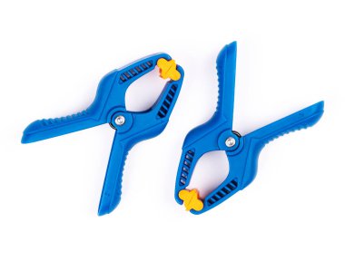 kelepçe için beyaz bir arka plan üzerinde hızlı kilit