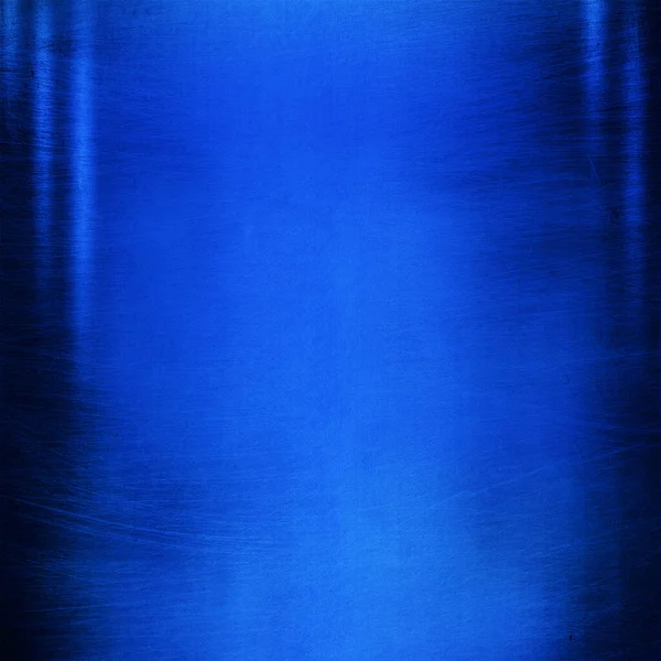Textura Metal Escovado Azul — Fotografia de Stock
