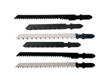 Elektrikli bir yapbozun bıçak görüntüsü..