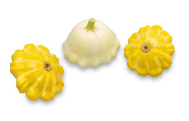 beyaz zemin üzerinde diyet sarı kabak