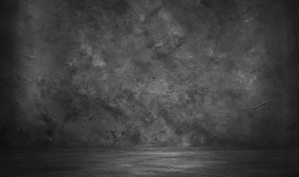 Scène Fond Mur Béton Chambre Vide Sombre Avec Plancher Ciment — Photo