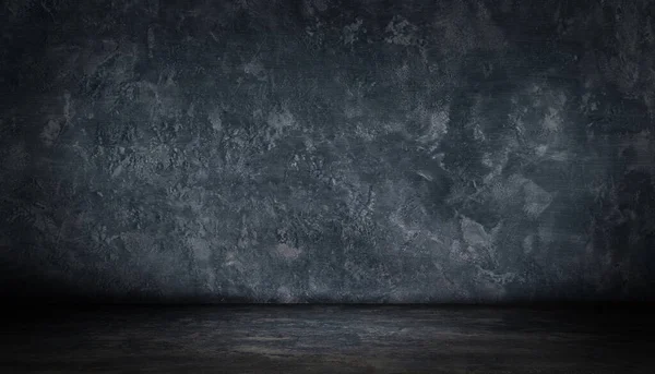 Schwarzer Raum Raue Betonwand Textur Strukturierte Zement Gips Oberfläche Dunkler — Stockfoto