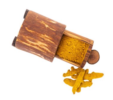 beyaz arkaplanda bir kutuda zemin zerrecikleri