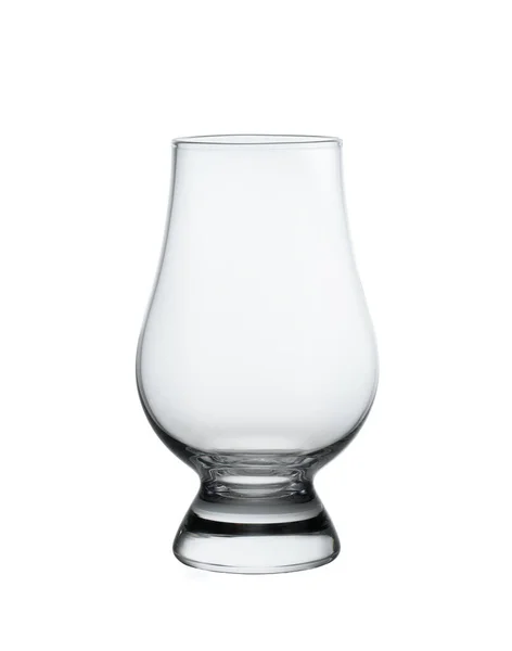 Leeres Glas Für Whisky Auf Weißem Hintergrund — Stockfoto