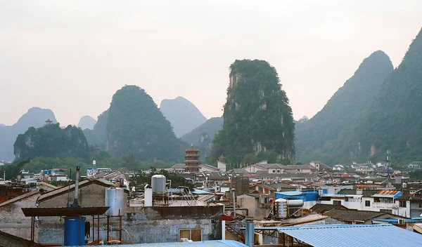 Krásná Krajina Číně Yangshuo — Stock fotografie