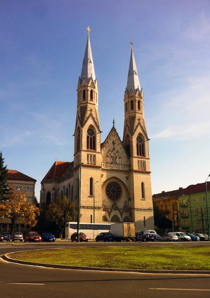 Main View Catholic Church Elisabetin Romania — Stock Photo, Image