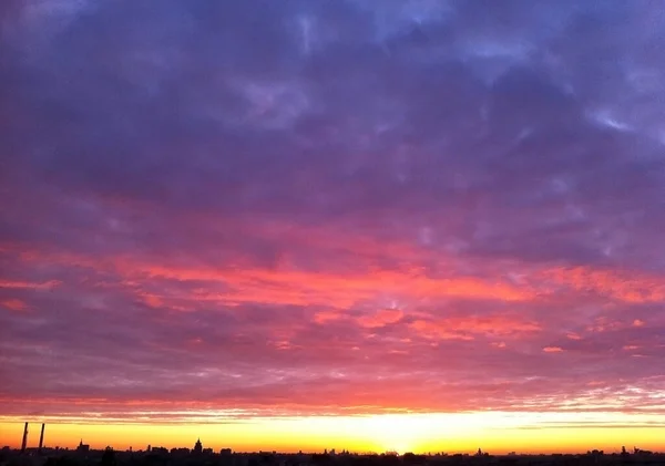 Sonnenaufgang Der Stadt — Stockfoto