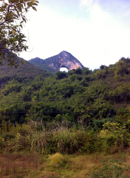 Panoramablick Auf Die Karstberge Yangshuo County — Stockfoto