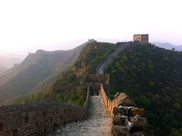 Panoramic View Great Wall — Stock Photo, Image