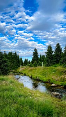 Hamlet Jizerka 'daki dağ deresi, Jizera Dağları, Çek Cumhuriyeti