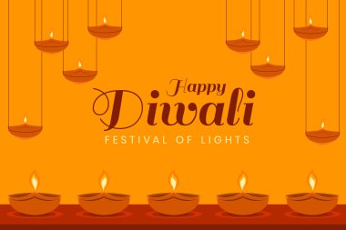 Işık Diya ile Diwali Festivali Duvar Kağıdı.