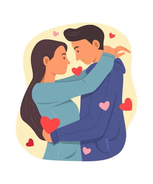 Aşk Çifti Sarılıyor.