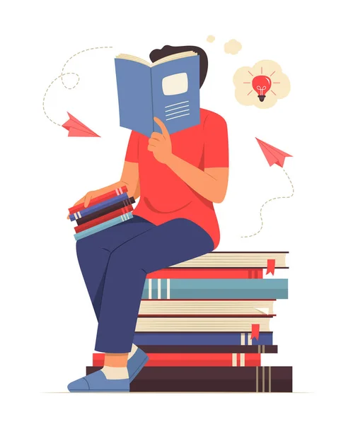 Kitap okuyan ve iyi bir fikir düşünen adam..