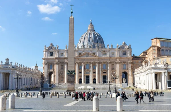 Rome Italy February 2021 Peter Basilica Rome Times Covid — Stock Photo, Image