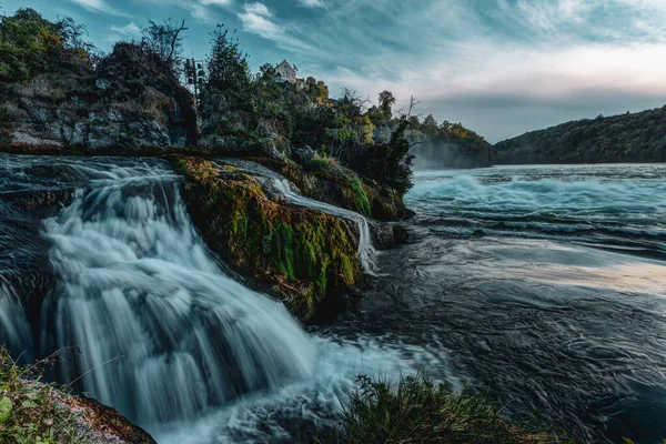 Panoramic View Rhine Falls Laufen Castle Switzerland — Photo