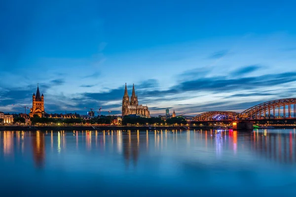 Cologne Cathedral Blue Hour Germany — Stock Photo, Image