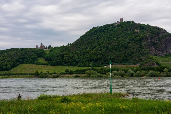 Θέα Στο Κάστρο Drachenburg Από Βόννη Mehlem Γερμανία — Φωτογραφία Αρχείου