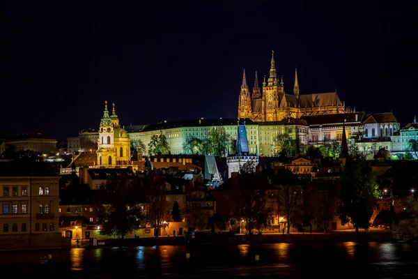 Panoramic View Prague Castle Vltava Czech Republic — Stock Photo, Image