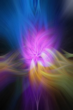 Renkli girdap ile soyut girdap