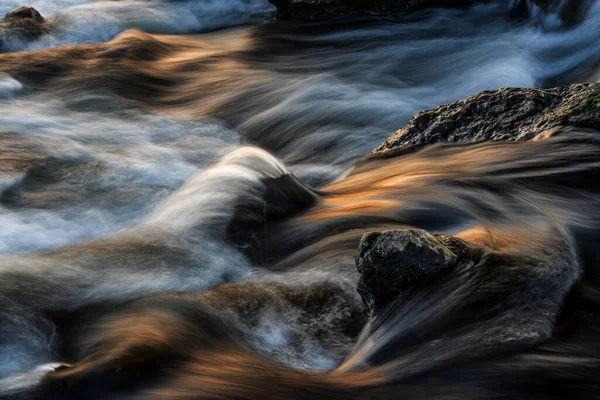Waterfall Sunset Long Exposure — Stock Photo, Image